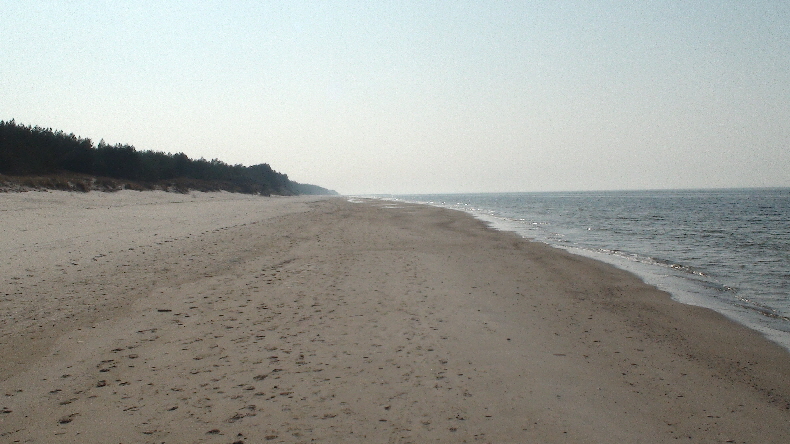Ostseestrand Blick nach Westen