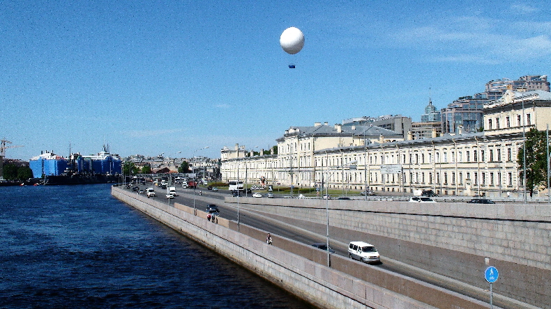 Aussicht auf die Stadt vom Ballon