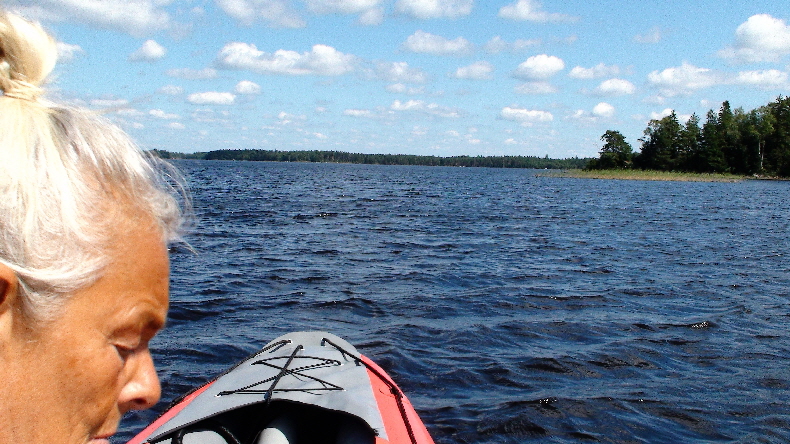 große Bootstouren auf ddem Helgasjön von über 20 km