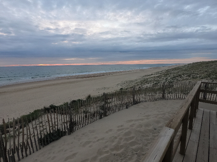 Strand des CPs bei Sonnenuntergang