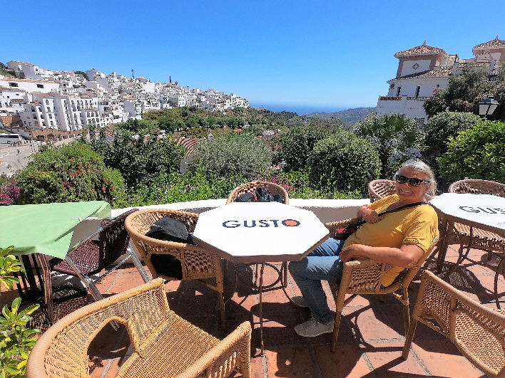 Aussicht von einer Tapasbar