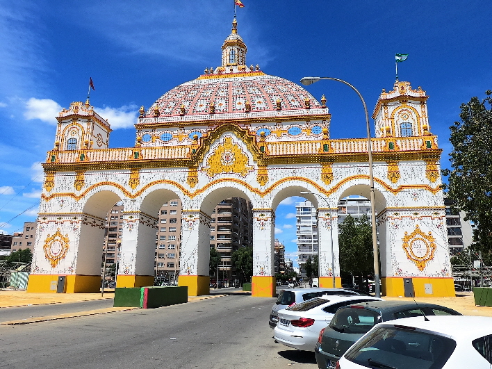 Eingangstor zur Sevilla-Kirmes (war früher)
